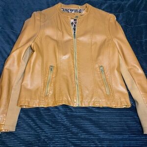 Black Rivet caramel color jacket